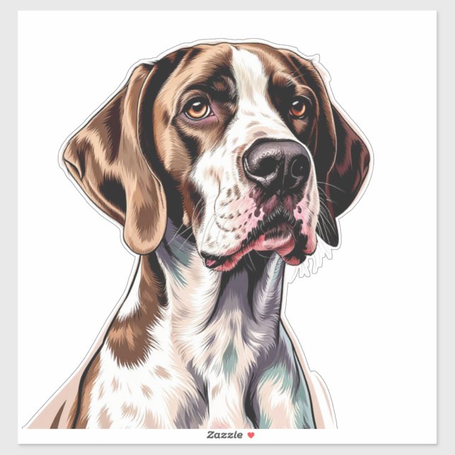 Sticker English Pointer Dog (Feuille)