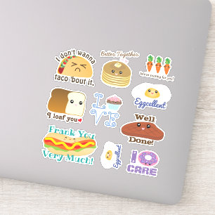 Sticker Énonciations drôles de calembours de Kawaii de
