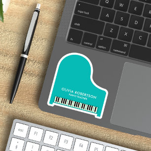 Sticker Enseignant de piano, Studio de musique, Tuteur de