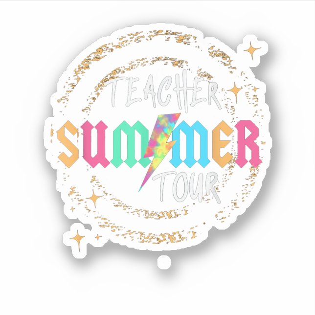 Sticker Enseignant La Tour de la Liberté Été Dernier jour  (Devant)