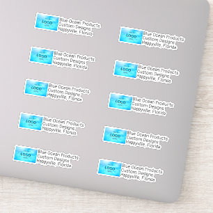 Sticker Enseigne commerciale personnalisée n Texte en form
