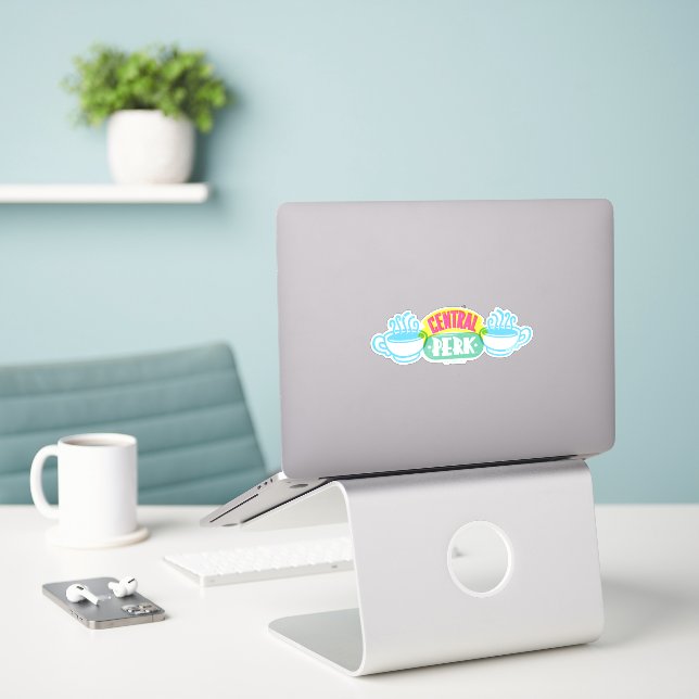 Sticker Enseigne néon Central Perk (Ordinateur portable sur le bureau)