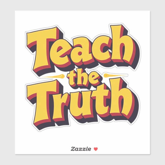 Sticker Enseigner La Vérité (Feuille)