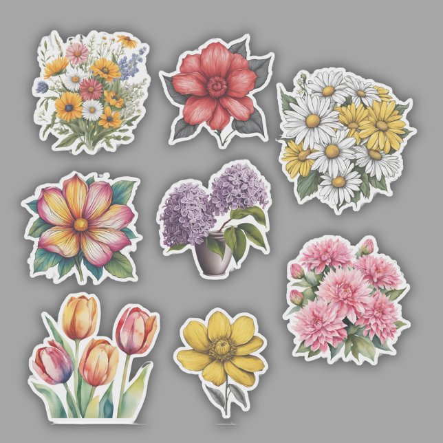 Sticker Ensemble d'alimentation de fleurs étanche (Créateur téléchargé)