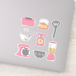 Sticker Ensemble d'autocollants Appareils de cuisine Cuiss