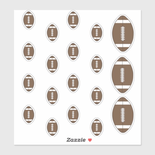 Sticker Ensemble d'autocollants de football (Feuille)