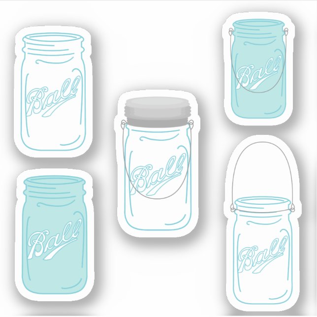 Sticker Ensemble d'autocollants de mariage rustique person (Devant)