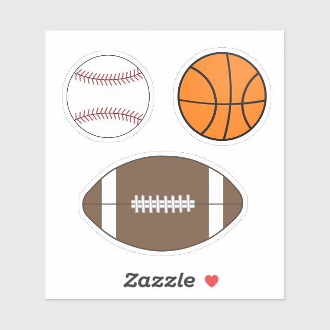 Sticker Ensemble d'autocollants de sport (Feuille)