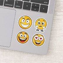 Ensemble d'autocollants Emoji