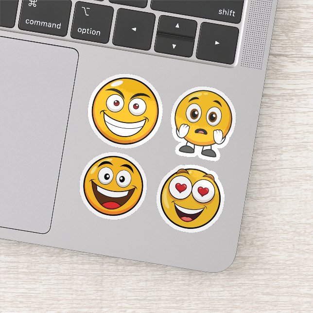 Sticker Ensemble d'autocollants Emoji (Détail)
