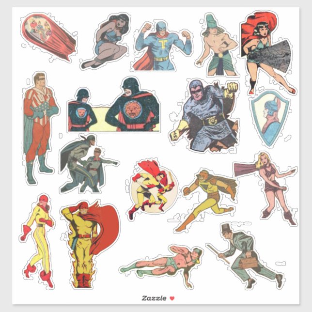 Sticker Ensemble d'autocollants Fox Features #1 (Feuille)