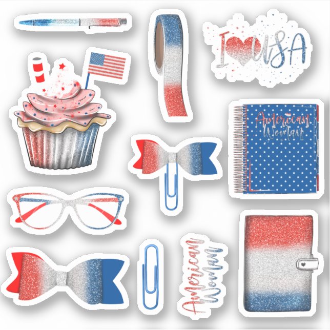 Sticker Ensemble d'autocollants pour planificateur de jour (Devant)