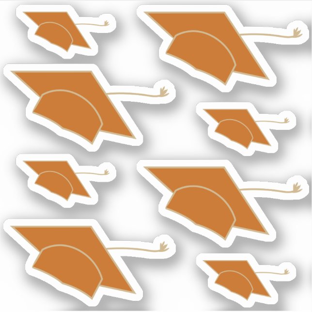 Sticker Ensemble de 8 maquettes de finition orange brûlée  (Devant)