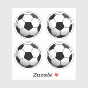 Sticker Ensemble de balle de football de 4