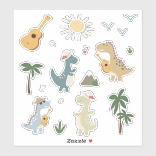 Sticker Ensemble de bébé dinosaure mignon pour enfants des