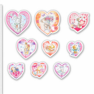 Sticker Ensemble de coeurs mignons