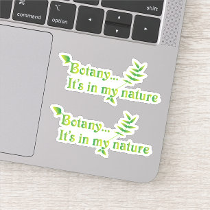 Sticker Ensemble de deux botanistes drôles de la nature