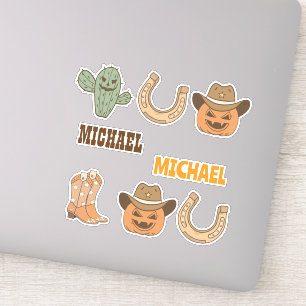 Sticker Ensemble de fun Halloween occidental personnalisé