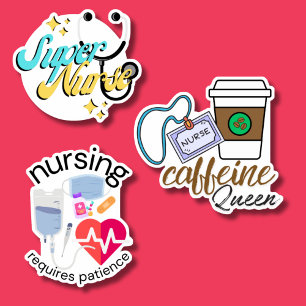 Sticker Ensemble de héros de soins infirmiers étanche