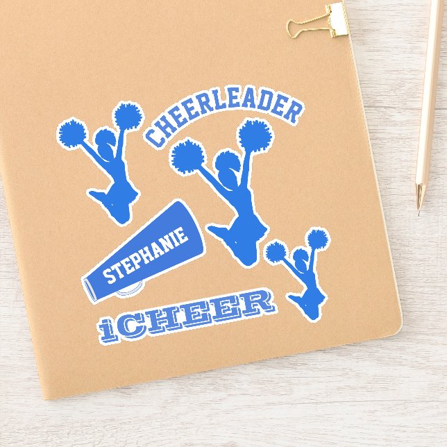 Sticker Ensemble de Pom-pom girl bleus (Carnet)
