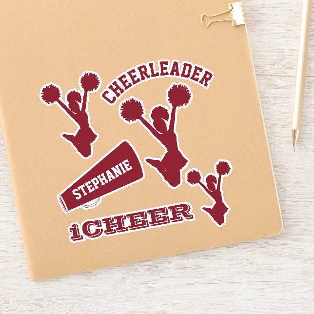 Sticker Ensemble de Pom-pom girl Maroon (Carnet)