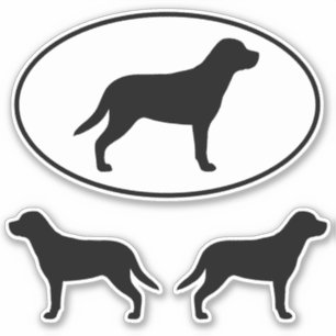 Sticker Ensemble de silhouettes de chiens de montagne suis