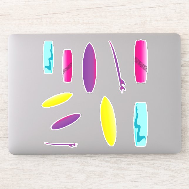 Sticker Ensemble de sports nautiques Surboards (Ordinateur)