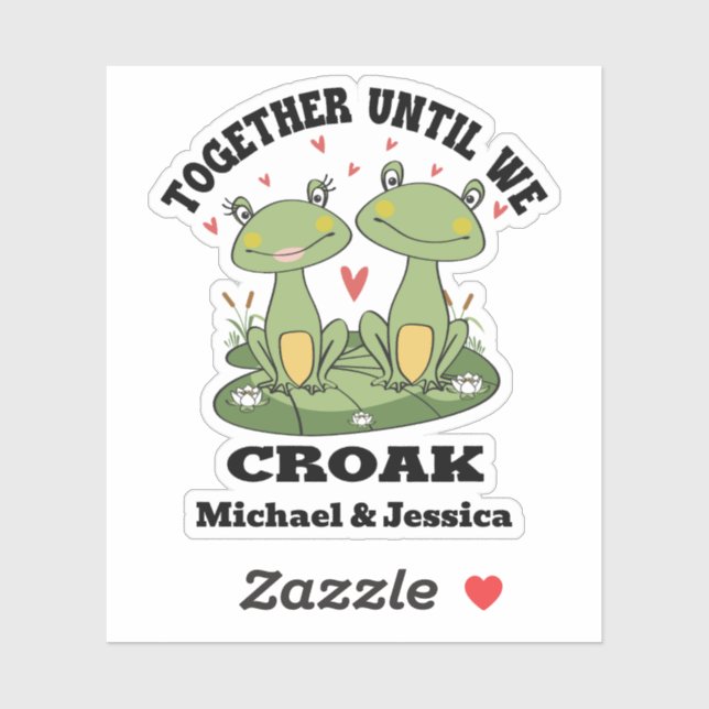 Sticker Ensemble Jusqu'À Ce Que Nous Crochions Funky Frog  (Feuille)