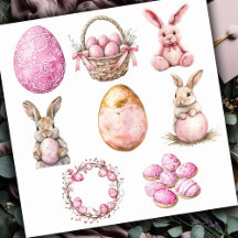 Ensemble Rose Pastel 2 Pâques