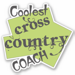 Sticker Entraîneur de cross-country le plus cool