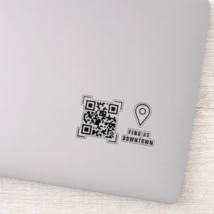 Sticker Entreprise commerciale   Code QR de localisation S
