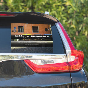 Sticker Entreprise de location de dumping véhicule publici