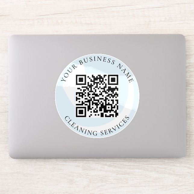 Sticker Entreprise de service de nettoyage de code QR Auto (Ordinateur)
