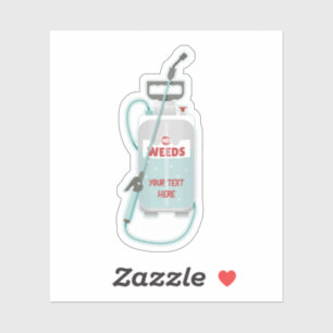 Sticker Entretien du jardin de pulvérisation de mauvaises