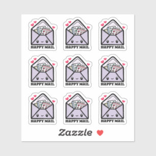 Sticker Enveloppe de messagerie heureuse