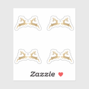 Sticker Enveloppe de Noël des cerfs Hiver