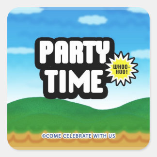 Sticker Enveloppe Invitation Menu Jeu