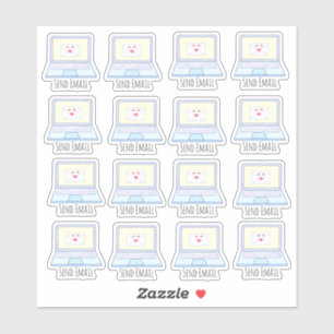 Sticker Envoyer l'ordinateur portable de messagerie