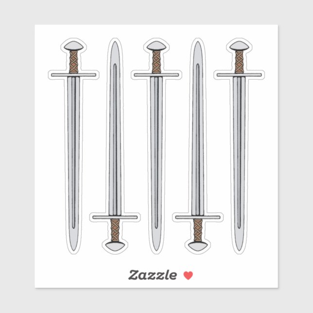 Sticker Épée normande médiévale (Feuille)