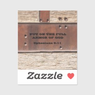 Sticker Ephésiens Mets sur l'armure complète de Dieu