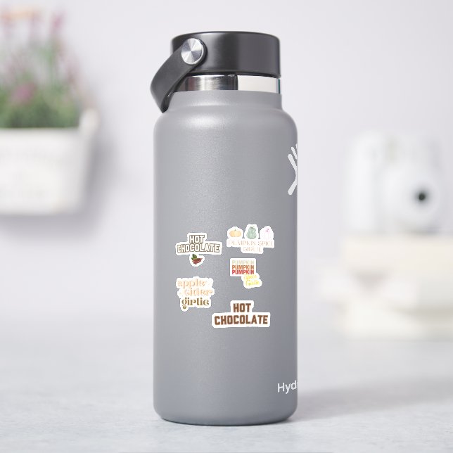 Sticker Épice citrouille, cidre de pomme, Chocolat chaud (HydroFlask)