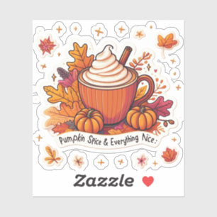 Sticker Épice citrouille & Tout Nice Cosy Fall Vinyl