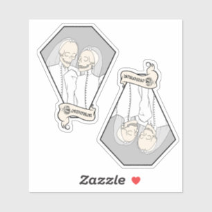 Sticker Épouses de squelette