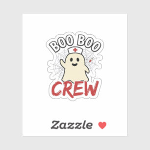 Sticker Équipage Boo Boo Halloween Infirmière Fantôme Desi