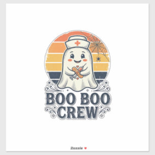 Sticker Équipage Boo Boo Infirmière Mignonne Fantôme Chemi