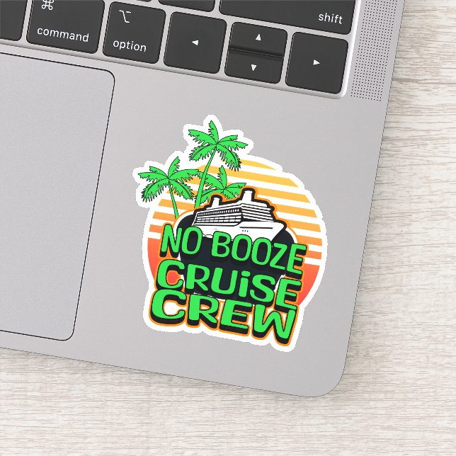 Sticker Équipage de croisière sans alcool Fun Voyage de va (Détail)