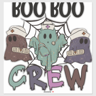 Sticker Équipage de la boite de l'infirmière d'Halloween