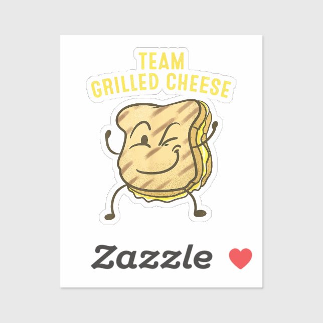 Sticker Équipe cool Fromage Grillé Cadeau Drôle Squad Toas (Feuille)