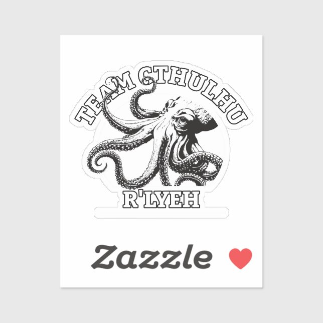 Sticker Équipe Cthulhu R'lyeh Lovecraft (Feuille)