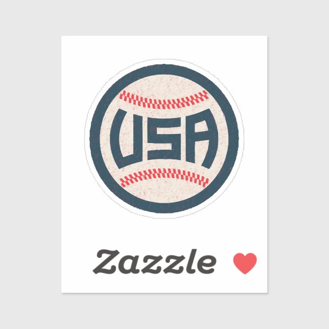 Sticker Équipe de baseball USA (Feuille)